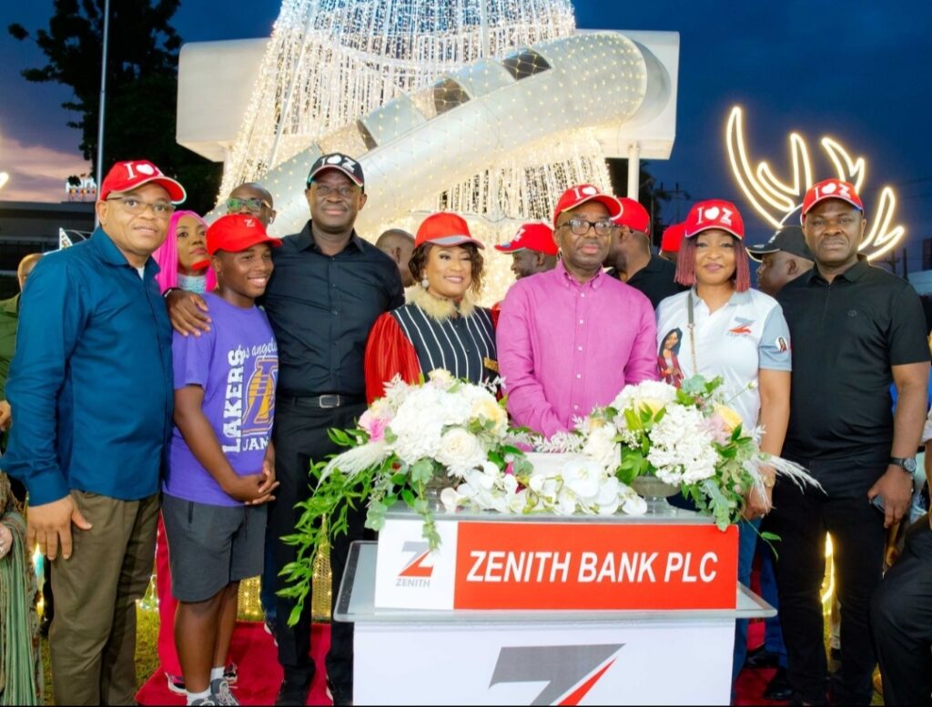 ZENITH BANK BRINGS CHRISTMAS TO LIFE WITH AJOSE ADEOGUN STREET LIGHT-UP